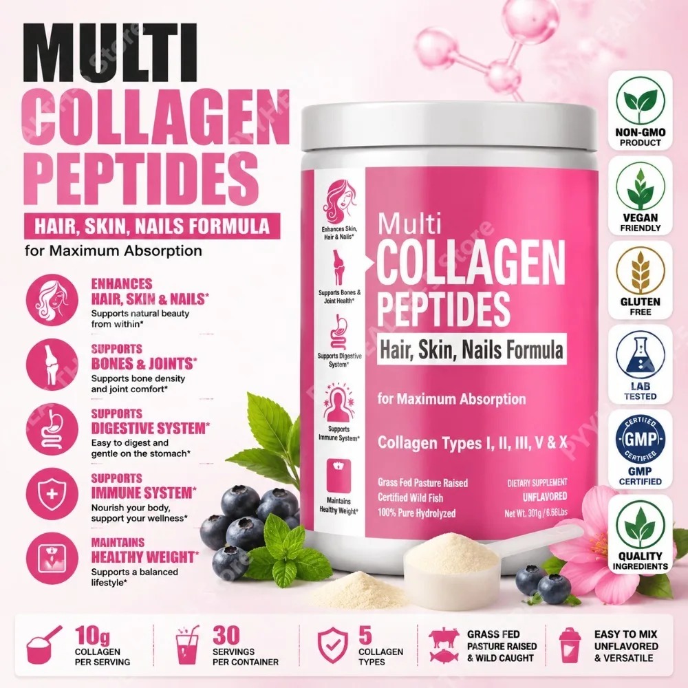 X Nutrition - Hidrolize Çoklu Kolajen Tozu Tip I