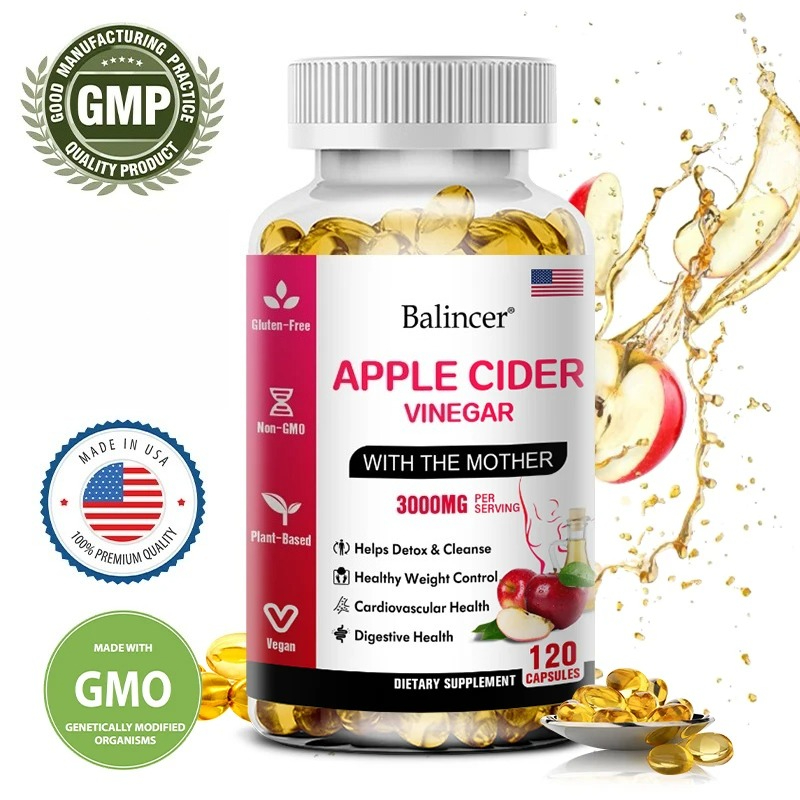 Apple Cider Vinegar Pill - Balincer Elma Sirkesi Kapsülleri Yağ Yakma