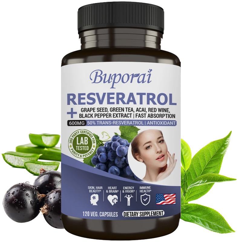 Resveratrol Capsule Anti Aging - Resveratrol Kapsülleri - Antioksidan, Yaşlanma Karşıtı,