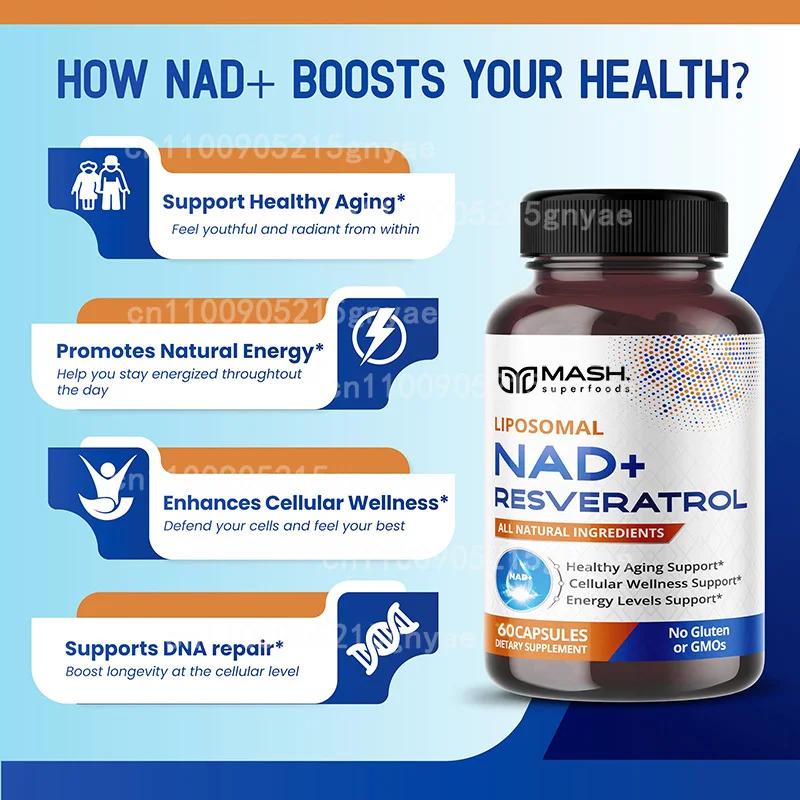 900mg NAD+ Takviyesi: Nikotina - Resveratrol Capsule Anti Aging incelemesi ve fiyatı