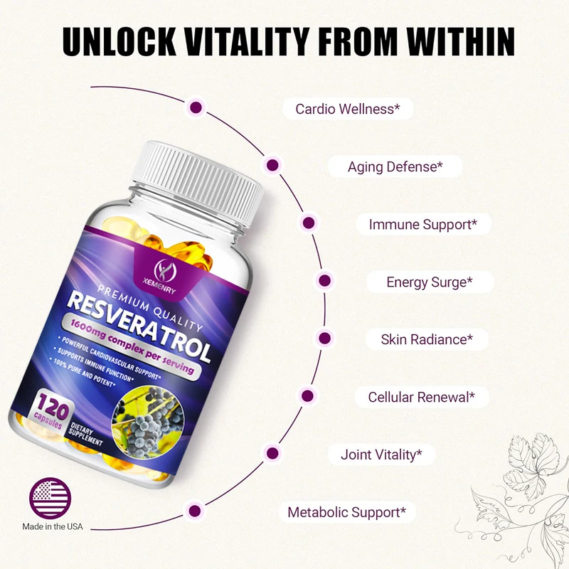 Resveratrol Kapsülleri - Kalp, - Resveratrol Capsule Anti Aging incelemesi ve fiyatı