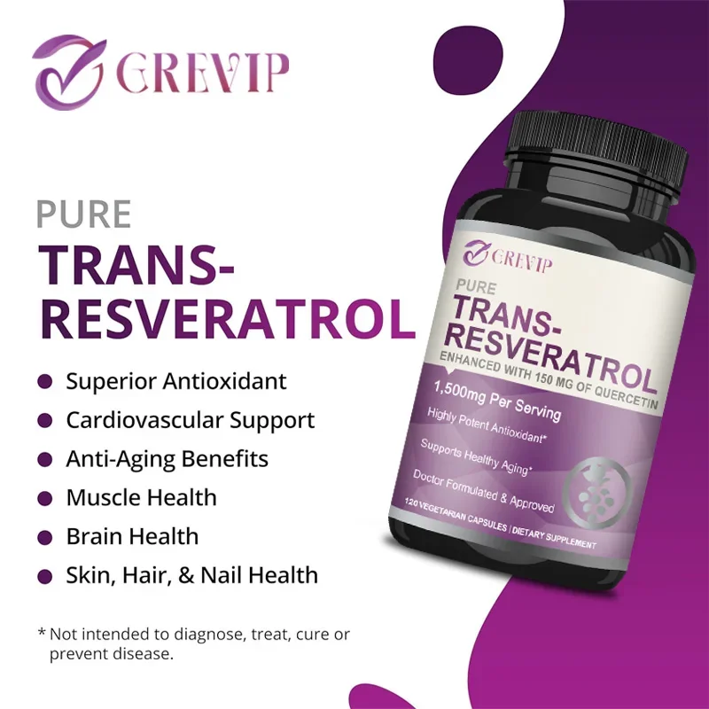 Trans-Resveratrol 1500mg - Güç - Resveratrol Capsule Anti Aging incelemesi ve fiyatı
