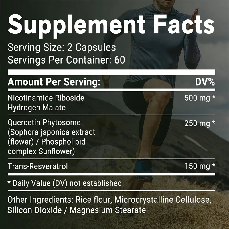 NAD+ Nikotinamid Ribozid - Yaş - Resveratrol Capsule Anti Aging incelemesi ve fiyatı