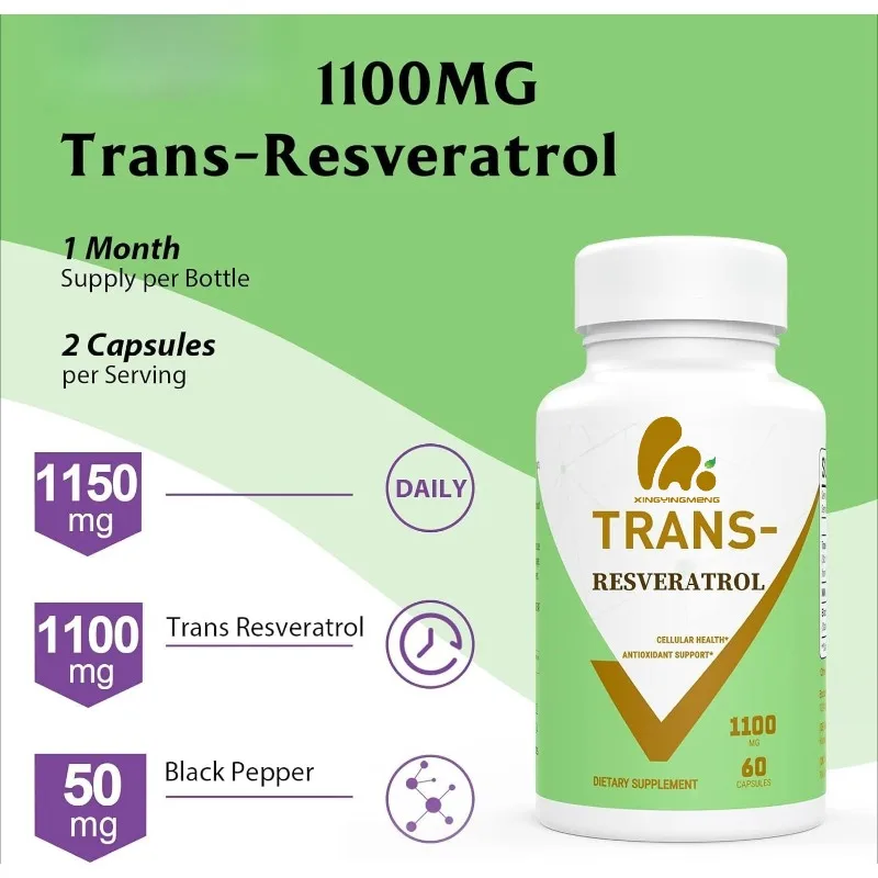 %99 Resveratrol 1100mg Antioks - Resveratrol Capsule Anti Aging incelemesi ve fiyatı