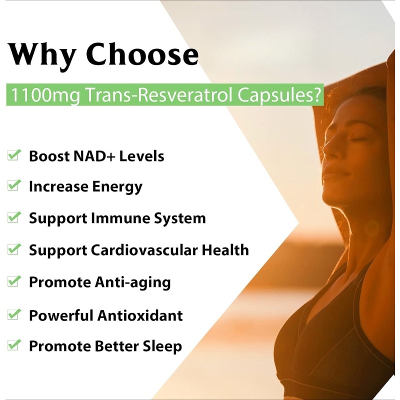 %99 Resveratrol 1100mg Antioks - Resveratrol Capsule Anti Aging incelemesi ve fiyatı