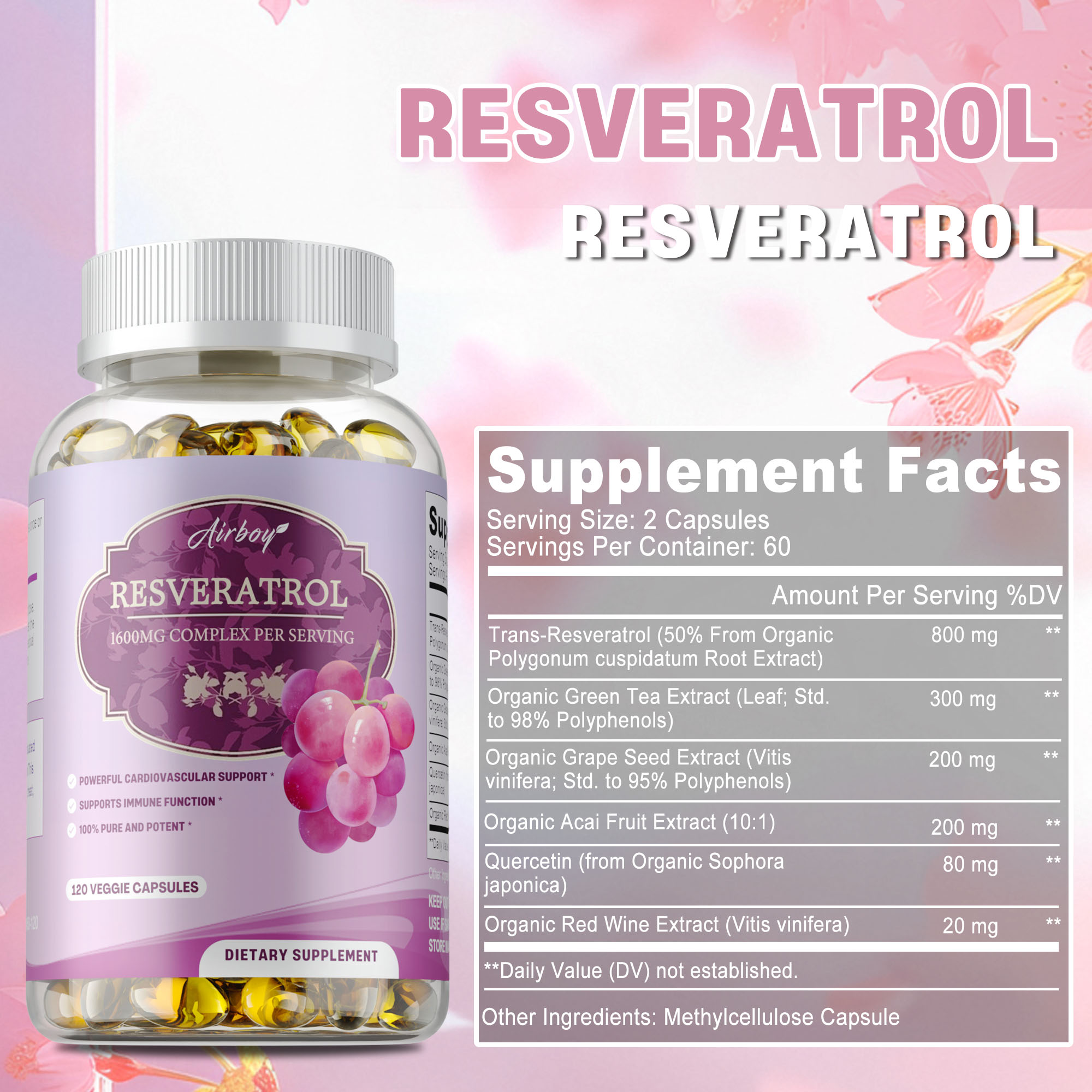 Resveratrol Kapsülleri - Hücre - Resveratrol Capsule Anti Aging incelemesi ve fiyatı