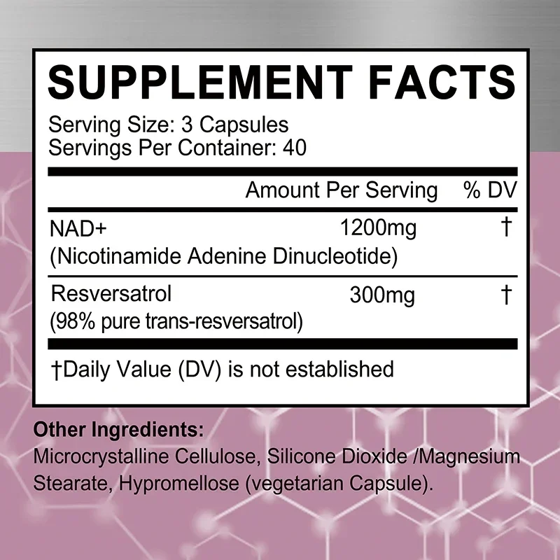 NAD+ Resveratrol Takviyeleri - - Resveratrol Capsule Anti Aging incelemesi ve fiyatı