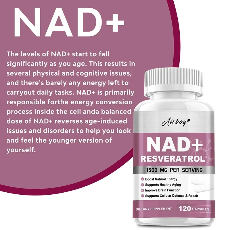 NAD+ Resveratrol Takviyeleri - - Resveratrol Capsule Anti Aging incelemesi ve fiyatı